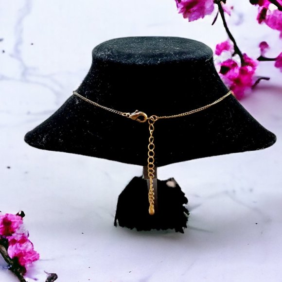 ANTIQUE BRONZE/GOLD FINISH BOLD CLEOPATRA STYLE BIB NECKLACE W/SILVER BEADS - Picture 3 of 4